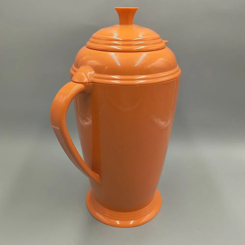 Vintage Fiesta Ware Copco Plastic Thermal Coffee Carafe Pitcher Persimmon 32oz
